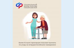 11.09.2023 2023.09.11Более 15 тысяч приморцев получают выплаты по уходу за нетрудоспособными гражданами | Администрация муниципального округа город Партизанск Приморского края Официальный сайт