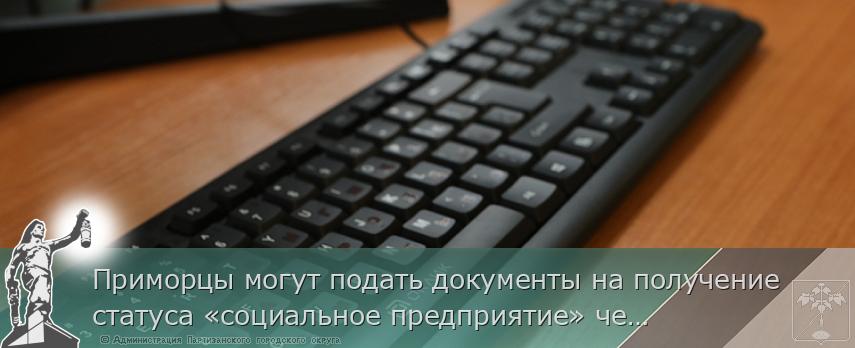 Приморцы могут подать документы на получение статуса «социальное предприятие» через Госуслуги | Администрация муниципального округа город Партизанск Приморского края Официальный сайт