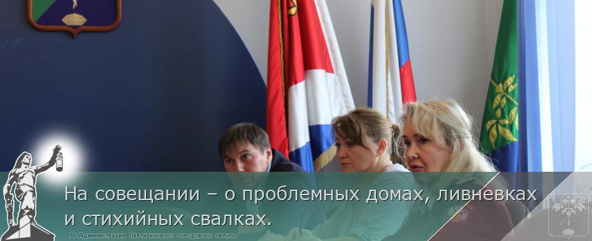 На совещании – о проблемных домах, ливневках и стихийных свалках.  | Администрация муниципального округа город Партизанск Приморского края Официальный сайт