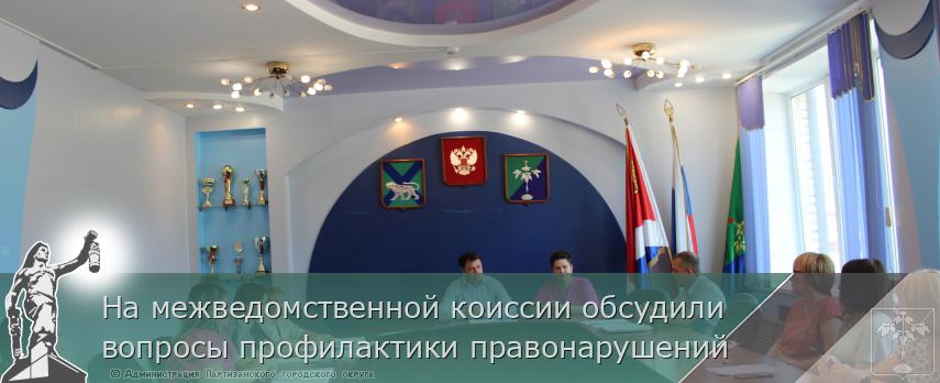 На межведомственной коиссии обсудили вопросы профилактики правонарушений | Администрация муниципального округа город Партизанск Приморского края Официальный сайт